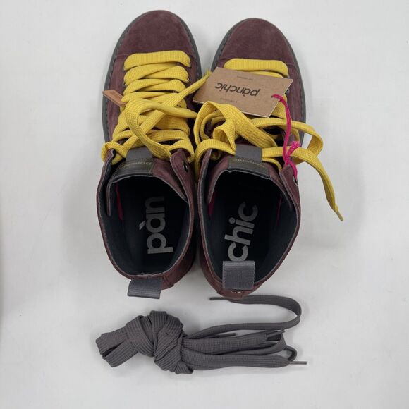 Panchic Ankle‎ Boot Womens 10.5 Wine Made In Italy - Picture 7 of 11